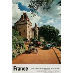 Lyon Musee de l'automobile vintage sixties French travel poster - Illustraction Gallery