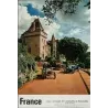 Lyon Musee de l'automobile vintage sixties French travel poster - Illustraction Gallery