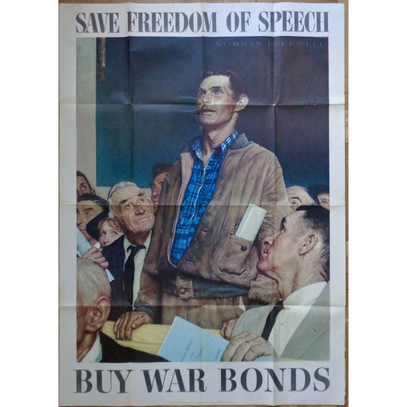 Four Freedoms Save Freedom Of Speech (1943 large)