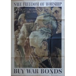 Four Freedoms Save Freedom Of Worship (1943 large)