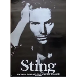 Sting 1988 Dutch concert poster - illustraction Gallery