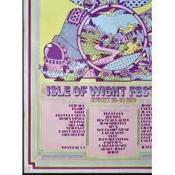 Isle Of Wight 1969 Festival concert poster - illustraction Gallery