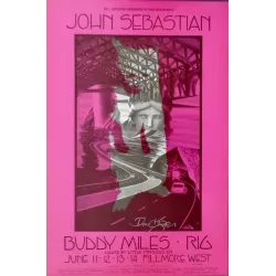 John Sebastian Fillmore West BG238 concert poster - illustraction Gallery