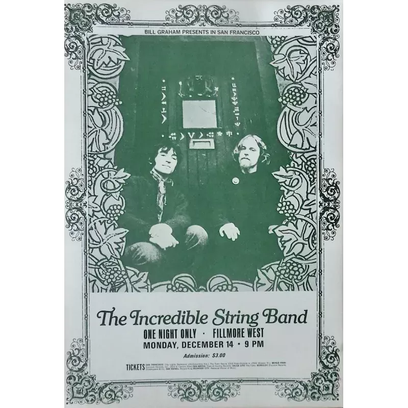 Incredible String Band: Fillmore West BG 260A