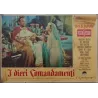 The Ten Commandments Italian fotobusta movie poster set - illustraction Gallery