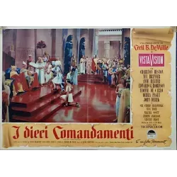 The Ten Commandments Italian fotobusta movie poster set - illustraction Gallery