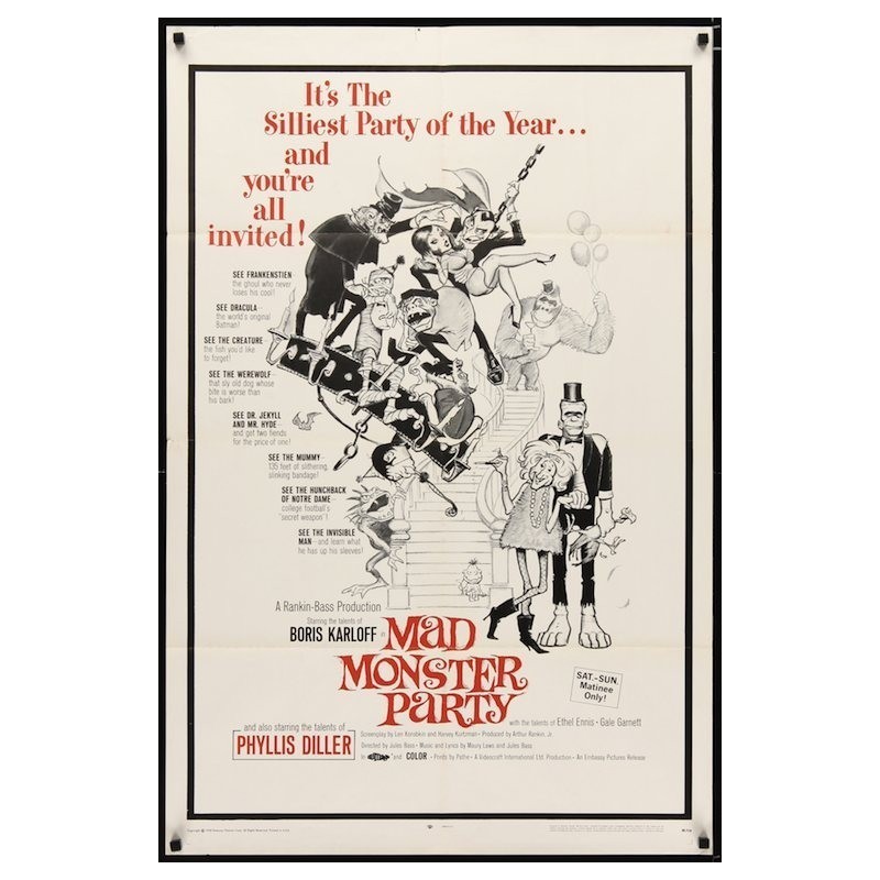 Mad Monster Party one sheet movie poster illustraction Gallery