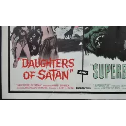 Daughters Of satan / Superbeast  half sheet movie poster - illustraction Gallery