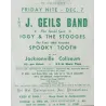 J. Geils Band / Iggy Pop: Jacksonville 1973 (Handbill)