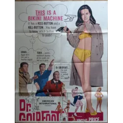 Dr. Goldfoot And the Bikini Machine 3 sheet movie poster - illustraction Gallery