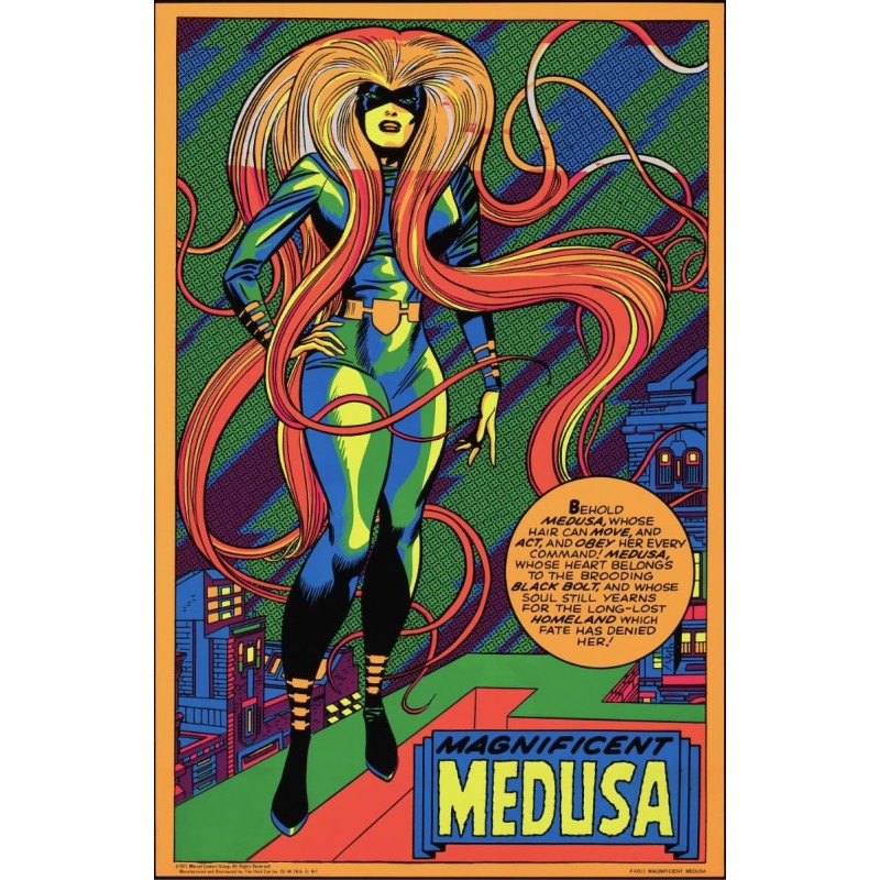 Magnificent Medusa (Marvel black light poster Variant)