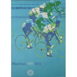 Munich 1972 Olympics Cycling poster
