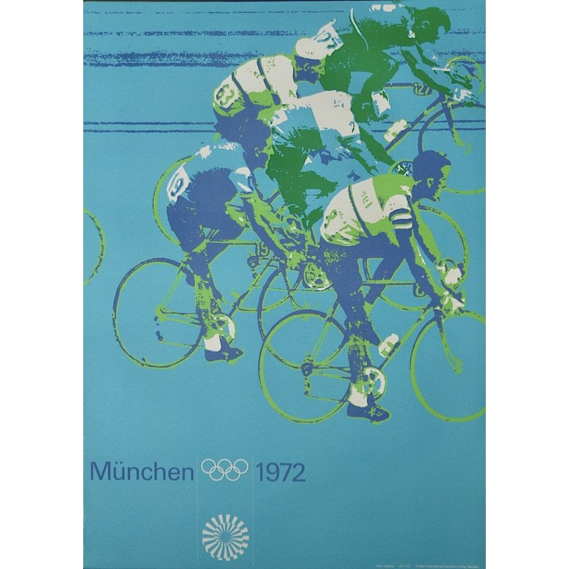 Munich 1972 Olympics Cycling poster
