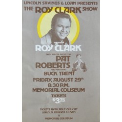 Roy Clark 1977 Portland concert poster - illustraction Gallery