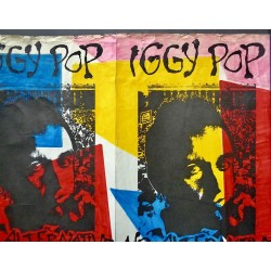 Iggy Pop and The Ramones 1977 New York concert poster - illustraction Gallery