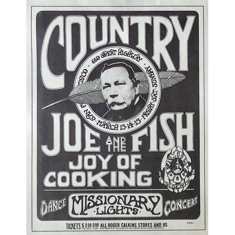 Country Joe And The Fish: San Francisco 1970 (Handbill)