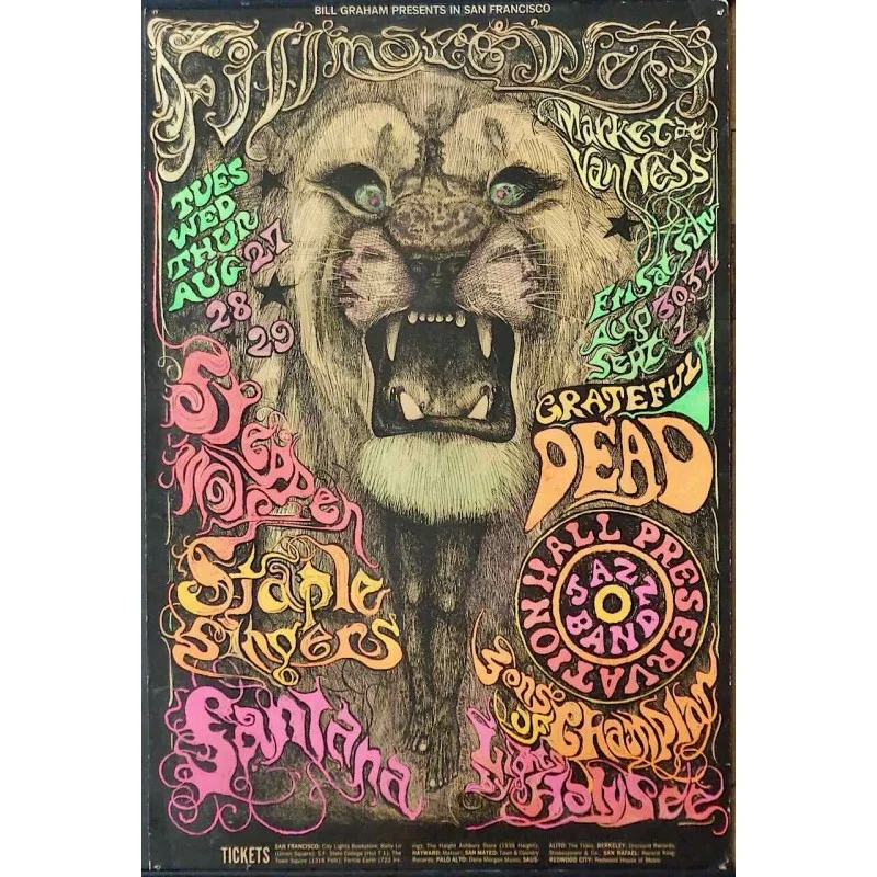 Grateful Dead: Fillmore West BG 134 OP1 (Variant) Grateful Dead: Fillmore West BG 134 OP1 (Variant)