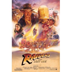 Indiana Jones It Belongs In A Museum Trilogy limited edition print set by Kwow - illustraction Gallery