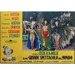 The Greatest Show on Earth Italian fotobusta movie poster set - illustraction Gallery