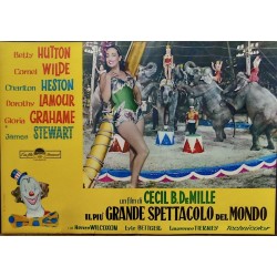 The Greatest Show on Earth Italian fotobusta movie poster set - illustraction Gallery