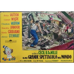 The Greatest Show on Earth Italian fotobusta movie poster set - illustraction Gallery