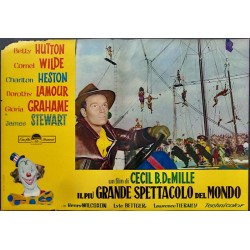 The Greatest Show on Earth Italian fotobusta movie poster set - illustraction Gallery