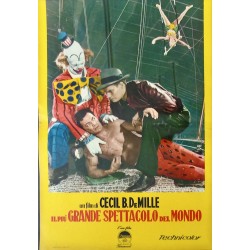 The Greatest Show on Earth Italian fotobusta movie poster set - illustraction Gallery