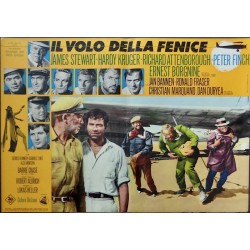 Flight Of The Phoenix Italian fotobusta movie poster set - illustraction Gallery