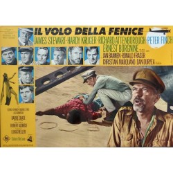 Flight Of The Phoenix Italian fotobusta movie poster set - illustraction Gallery