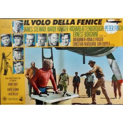 Flight Of The Phoenix Italian fotobusta movie poster set - illustraction Gallery