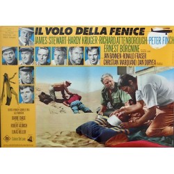 Flight Of The Phoenix Italian fotobusta movie poster set - illustraction Gallery