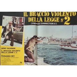 The French Connection 2 Italian fotobusta movie poster set - illustraction Gallery