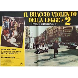 The French Connection 2 Italian fotobusta movie poster set - illustraction Gallery