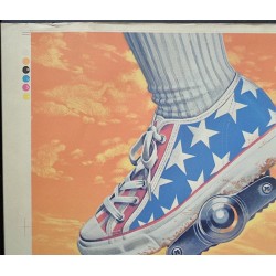 Pan Am Airways Airlines Cycling USA original 1976 travel poster - illustraction Gallery