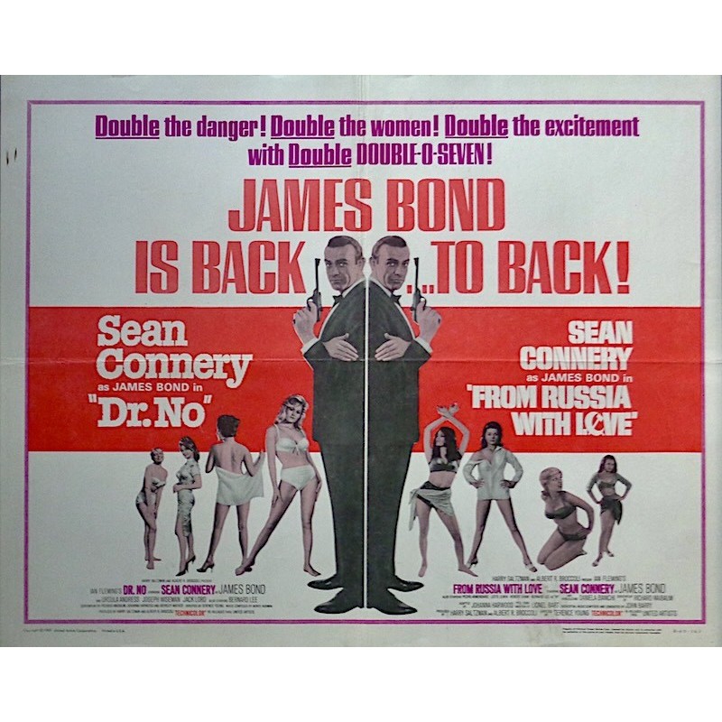 Dr. No / From Russia With Love (Half sheet R65)