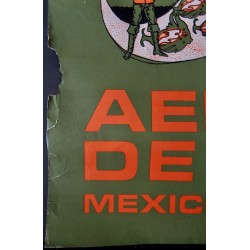 Aeronaves de Mexico Cozumel original 1972 travel poster - illustraction Gallery