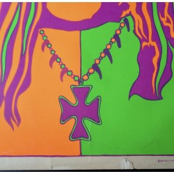 Pigpen SFFD Chief original 1967 Pandora blacklight Personality poster - illustraction Gallery