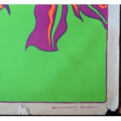 Pigpen SFFD Chief original 1967 Pandora blacklight Personality poster - illustraction Gallery