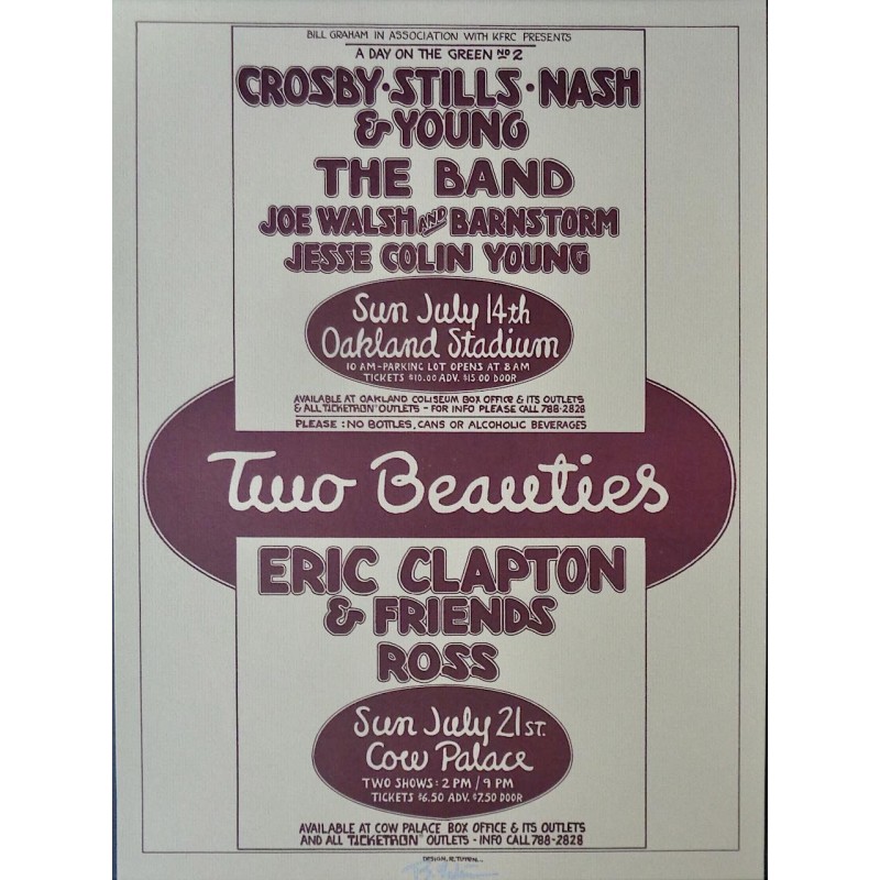 Crosby Stills Nash & Young / Eric Clapton: Oakland 1974