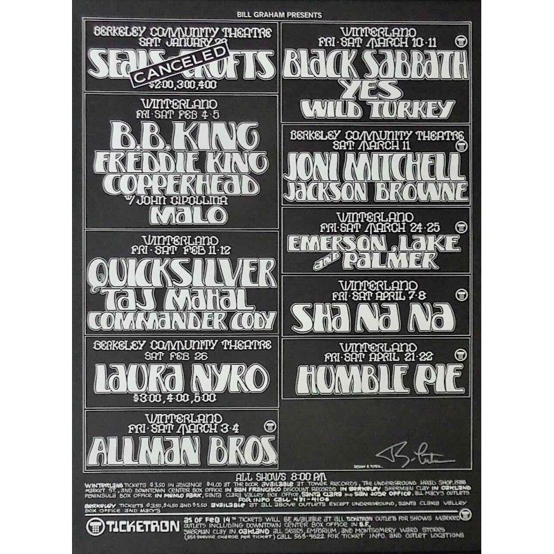 BGP 1972: Allman Brothers / Black Sabbath / Joni Mitchell