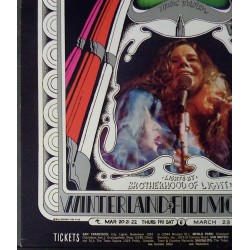 Janis Joplin BG165 Fillmore West concert poster - illustraction Gallery