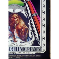 Janis Joplin BG165 Fillmore West concert poster - illustraction Gallery