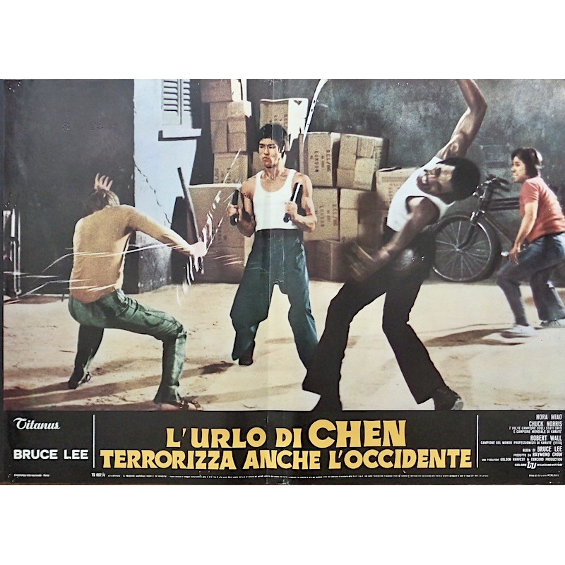 Way Of The Dragon Italian fotobusta movie poster - illustraction Gallery