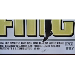 James Bond Goldfinger limited edition print by James Rheem Davies - illustraction Gallery