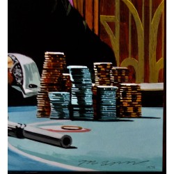 James Bond Casino Royale limited edition print by Paul Mann - illustraction Gallery