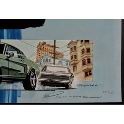 Bullitt limited edition print by Paul Mann - illustraction Gallery