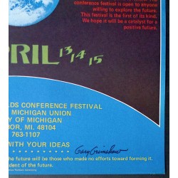 Future Worlds Conference Festival 1973 poster by Gary Grimshaw - illustraction Gallery