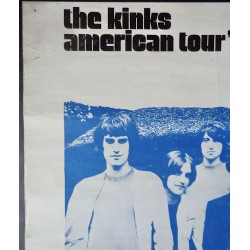 The Kinks original 1969 US Tour concert poster - illustraction Gallery