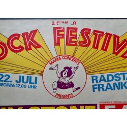 Frankfurt Rock Festival 1973 German concert poster - illustraction Gallery