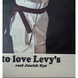 Levy's Rye Bread original 1967 advertising poster - Illustraction Gallery